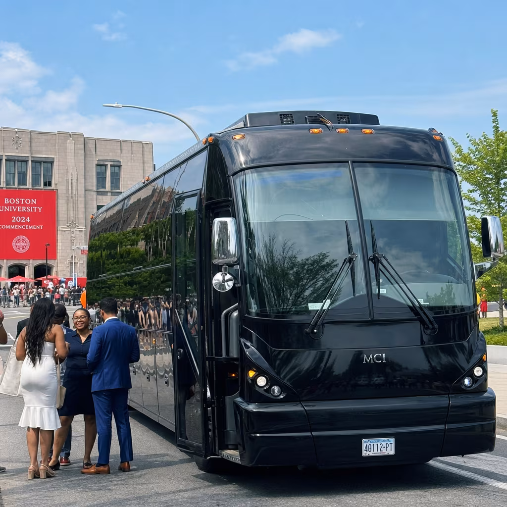 Rent a Bus to a Boston University Graduation