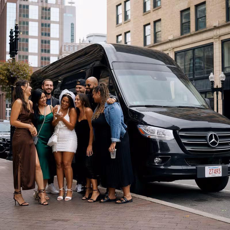 Boston Bachelor & Bachelorette Transportation fleet vehicle
