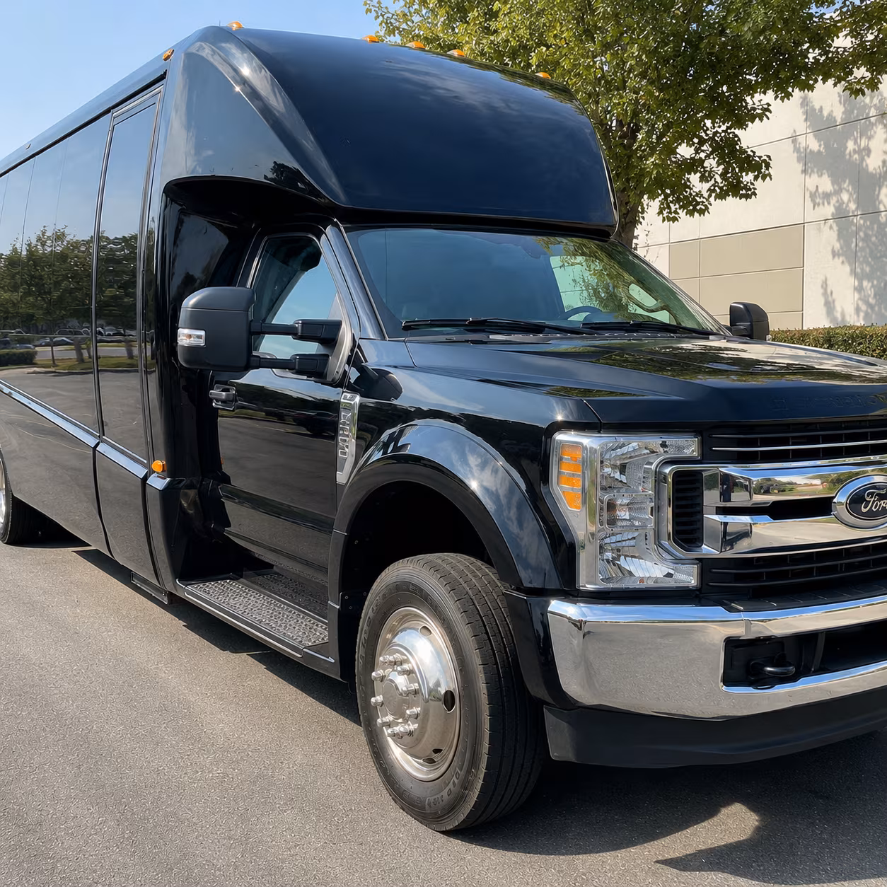 Boston Airport Shuttle & Transportation party bus exterior