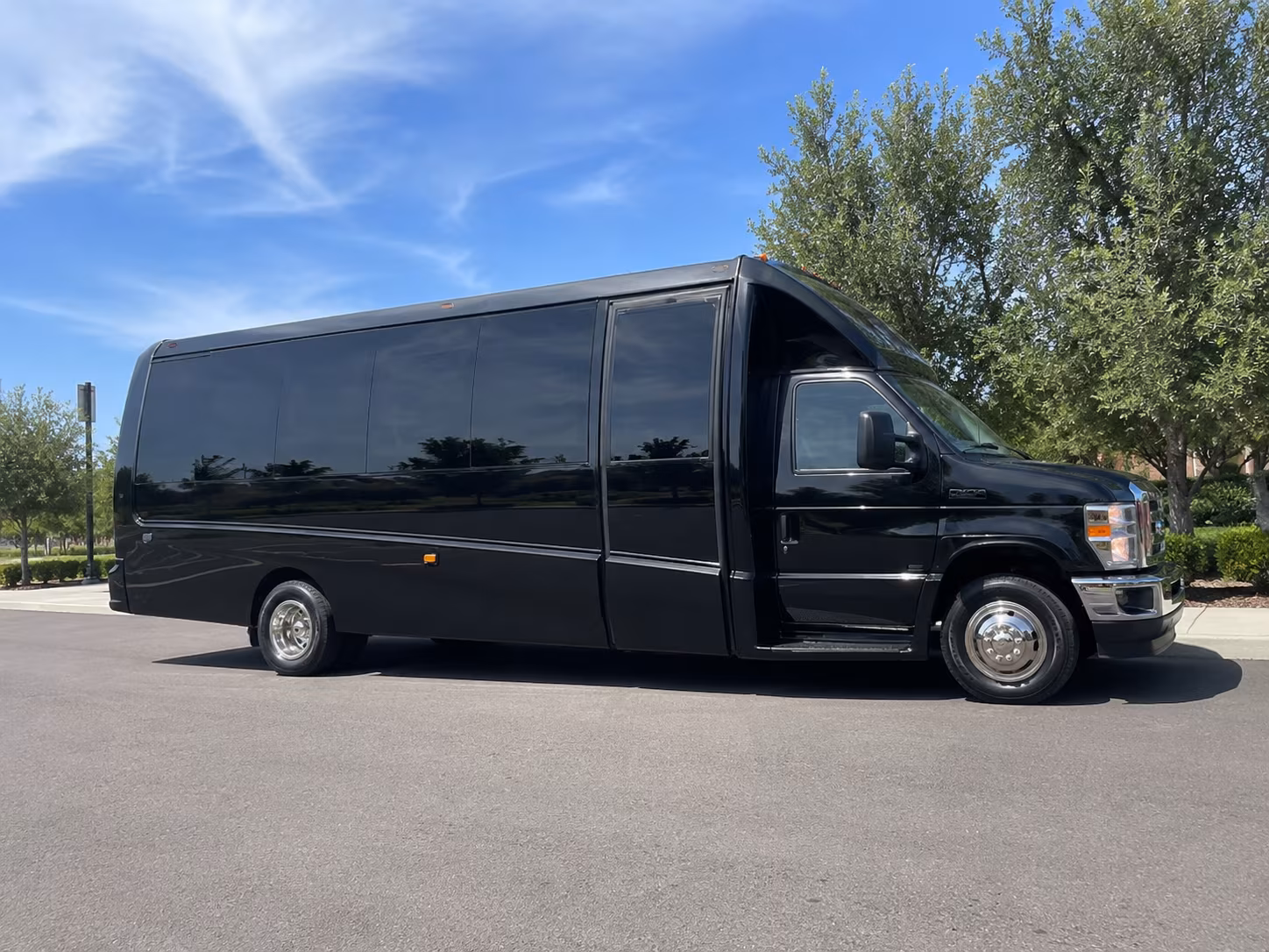 Boston Airport Shuttle & Transportation party bus exterior