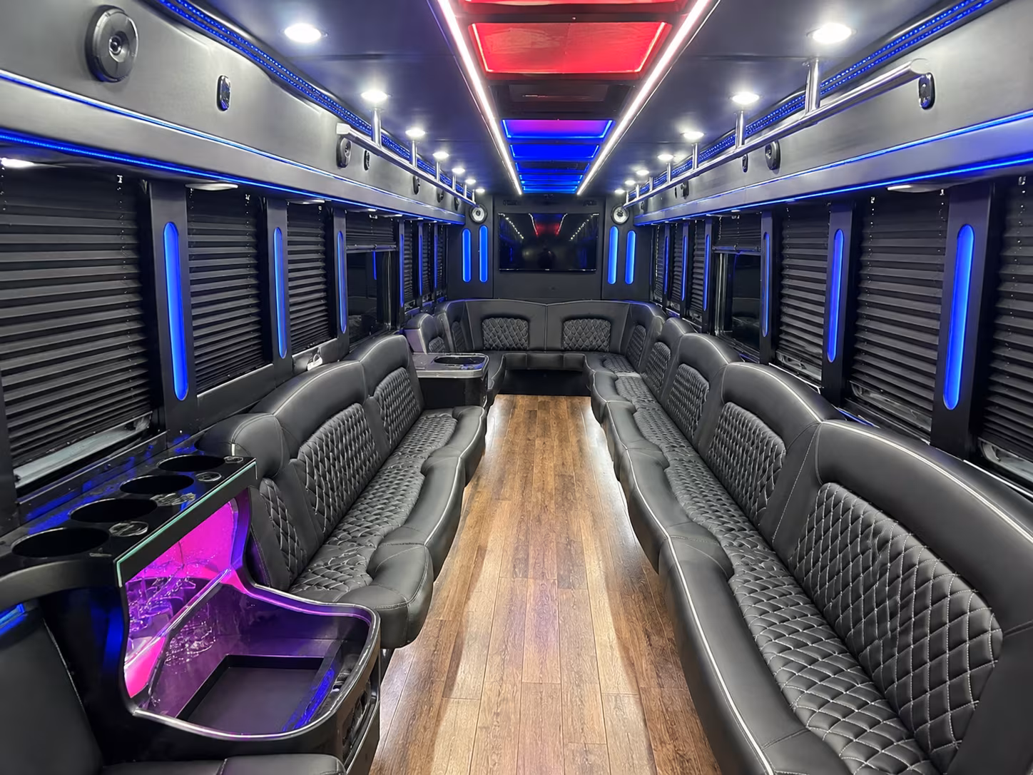 Boston Birthday, Sweet 16, & Quinceañera Transportation party bus exterior