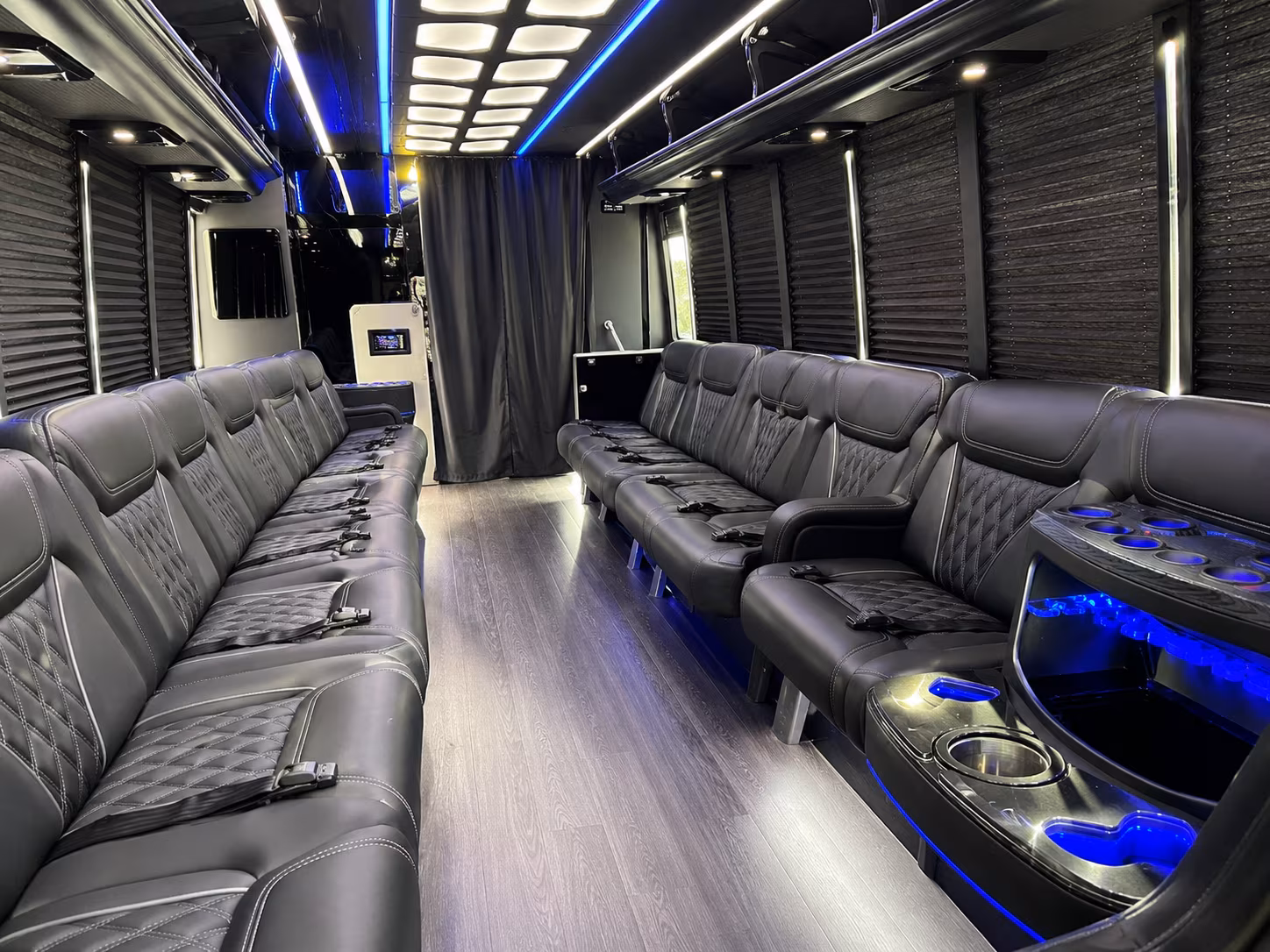 Boston Birthday, Sweet 16, & Quinceañera Transportation party bus exterior