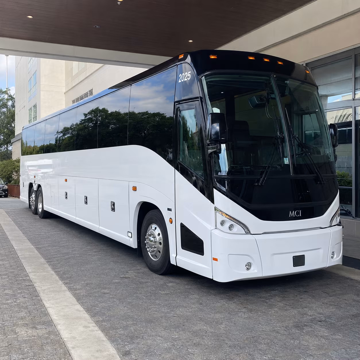 Boston Corporate Transportation party bus exterior