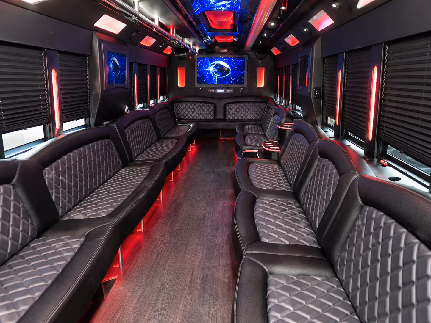 Boston Private Event Transportation party bus exterior