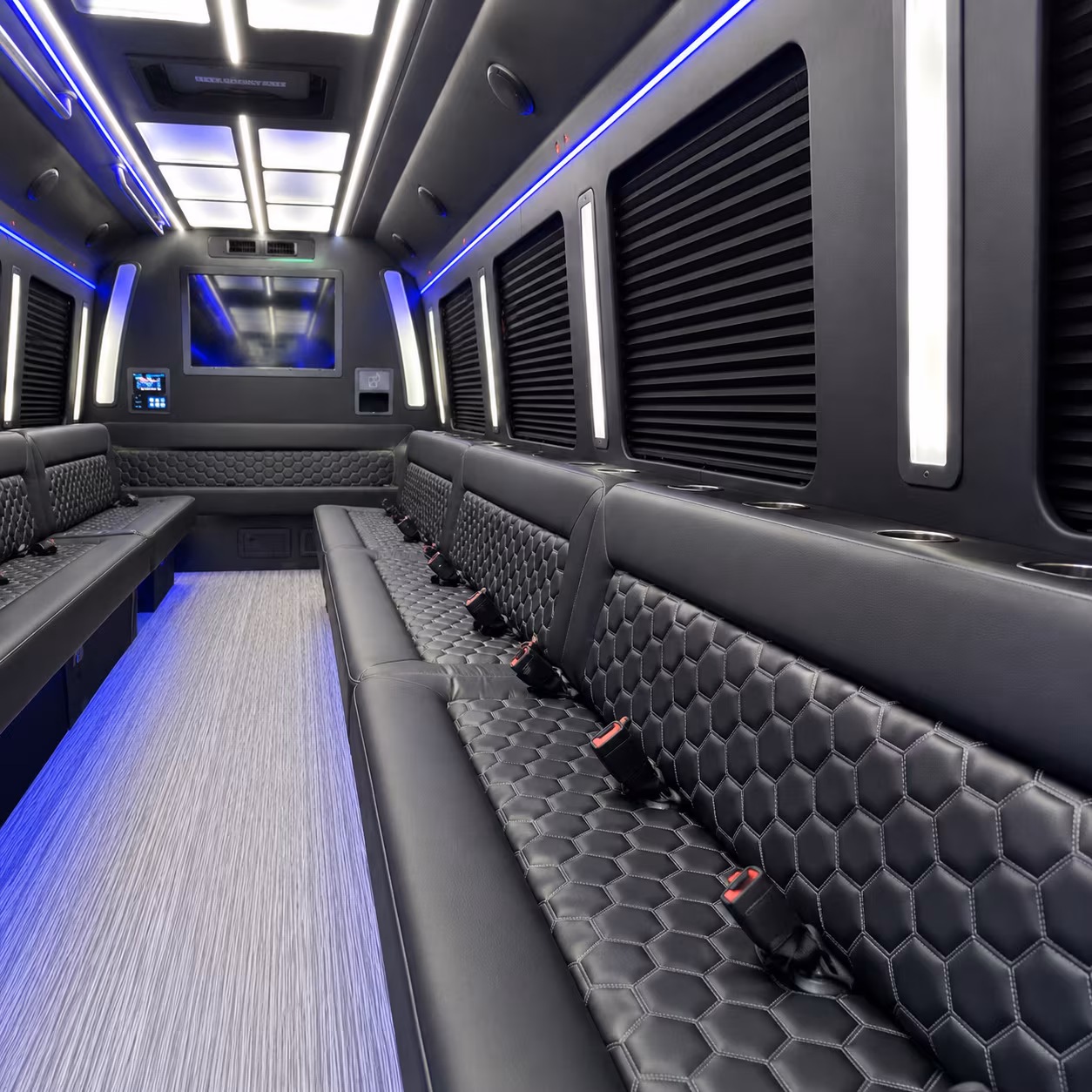 Boston Prom & Homecoming Transportation party bus exterior