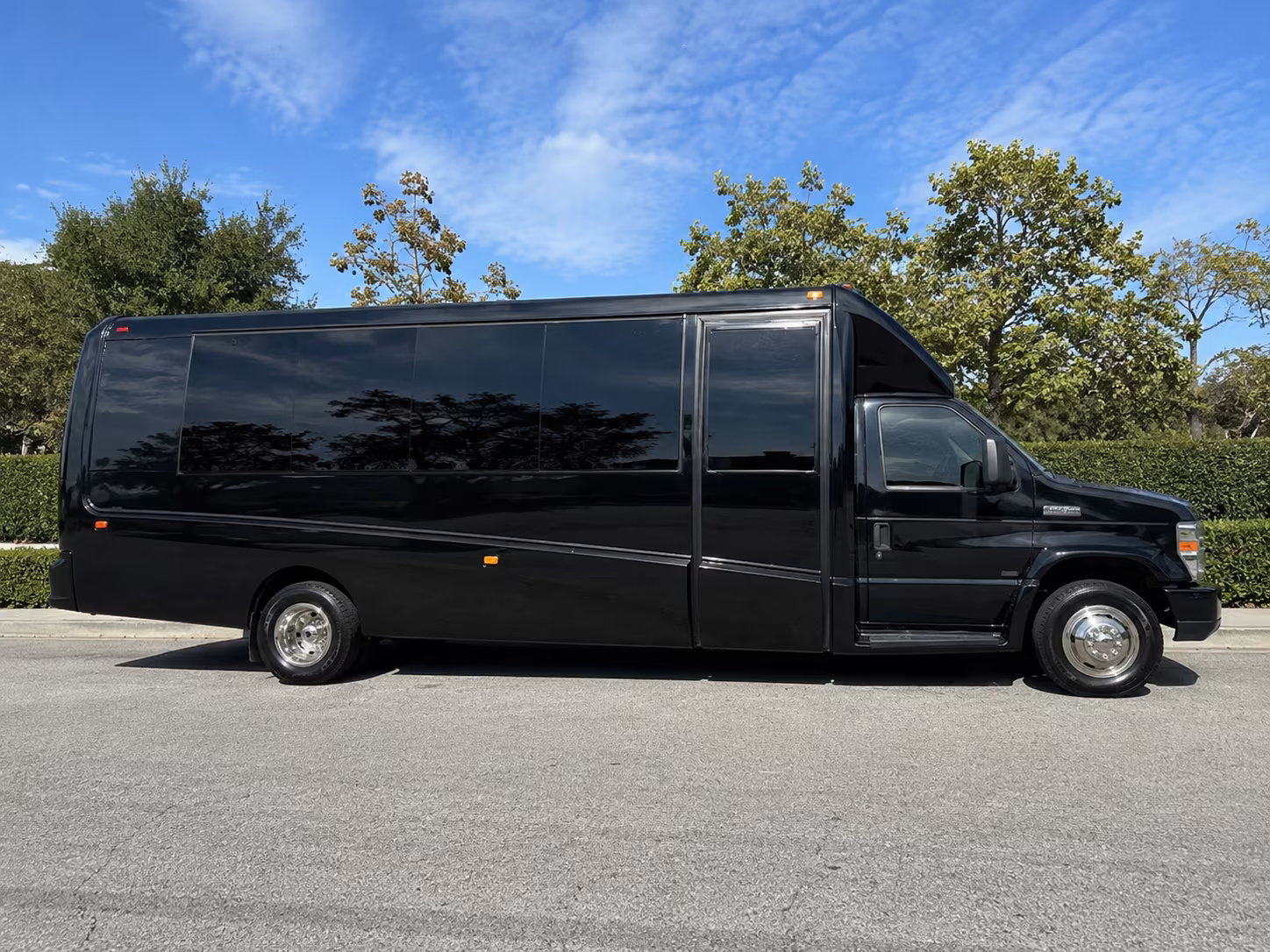 Boston School Event Transportation party bus exterior
