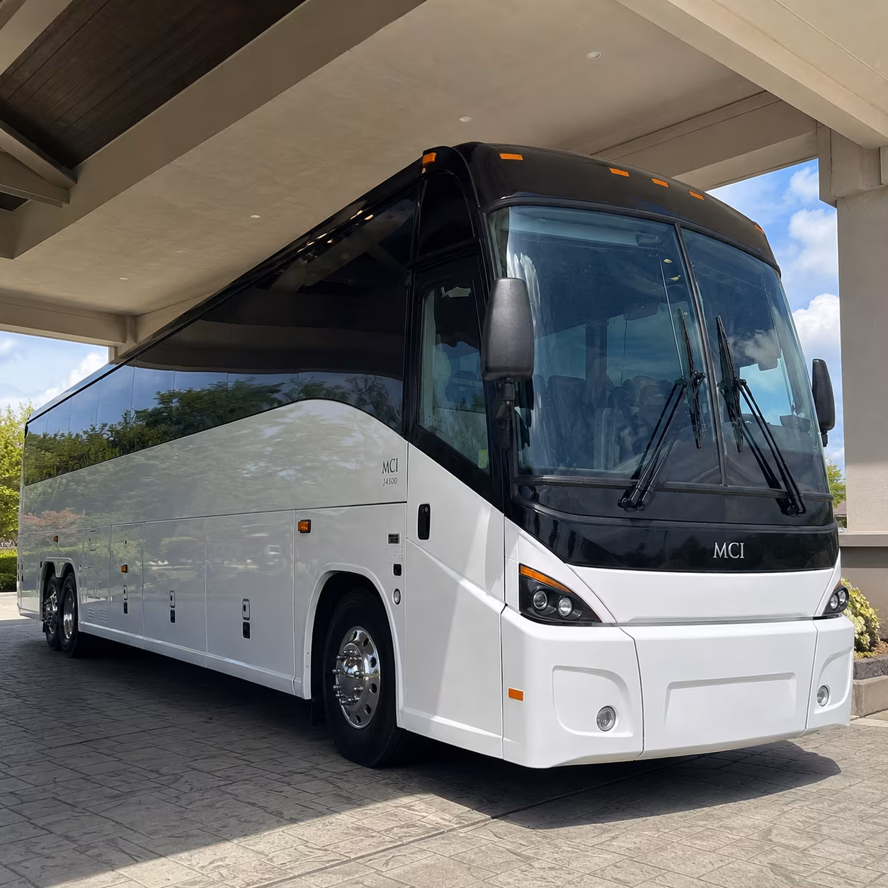 Boston School Event Transportation party bus exterior