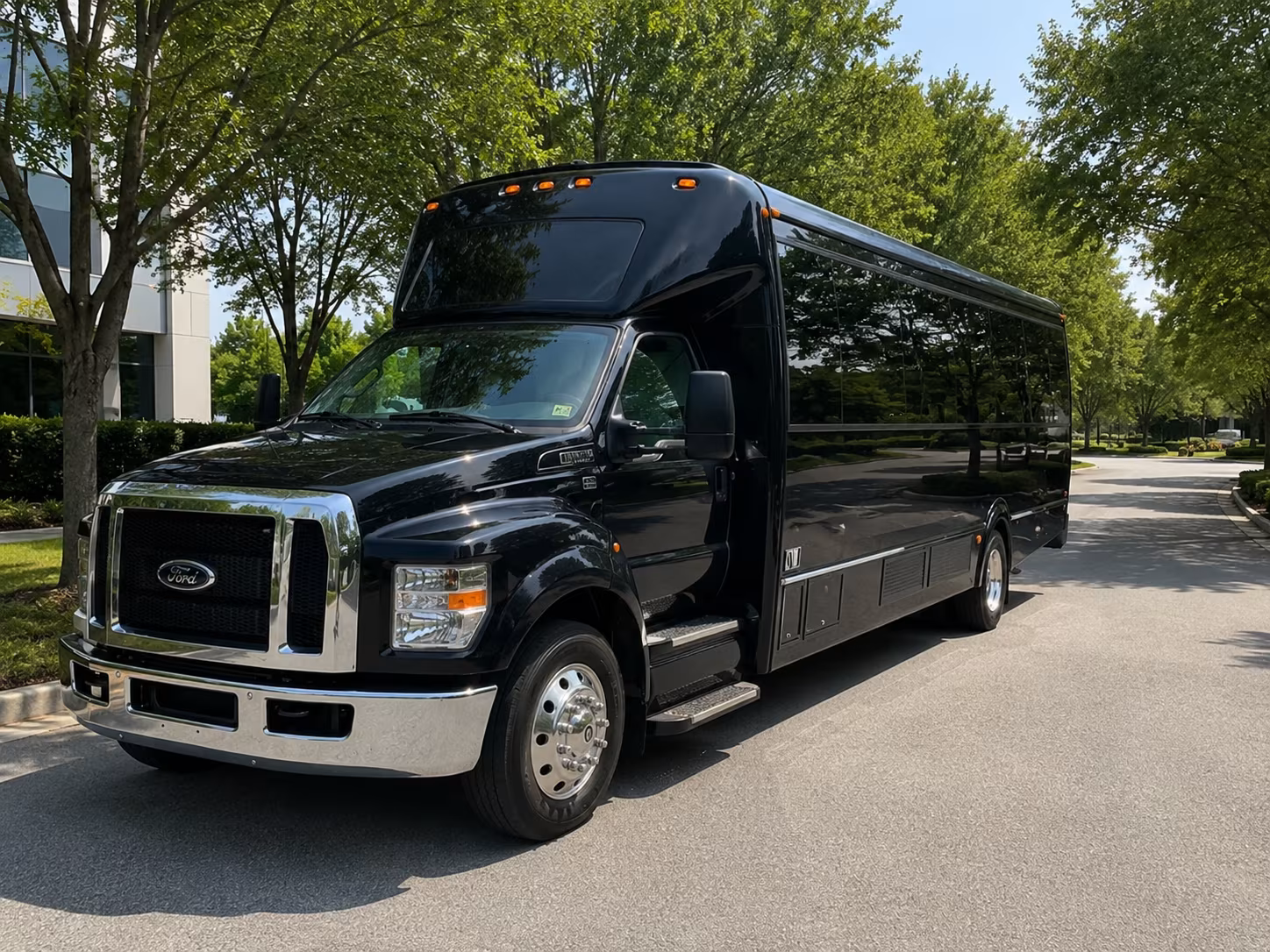 Boston Sporting Event Transportation party bus exterior