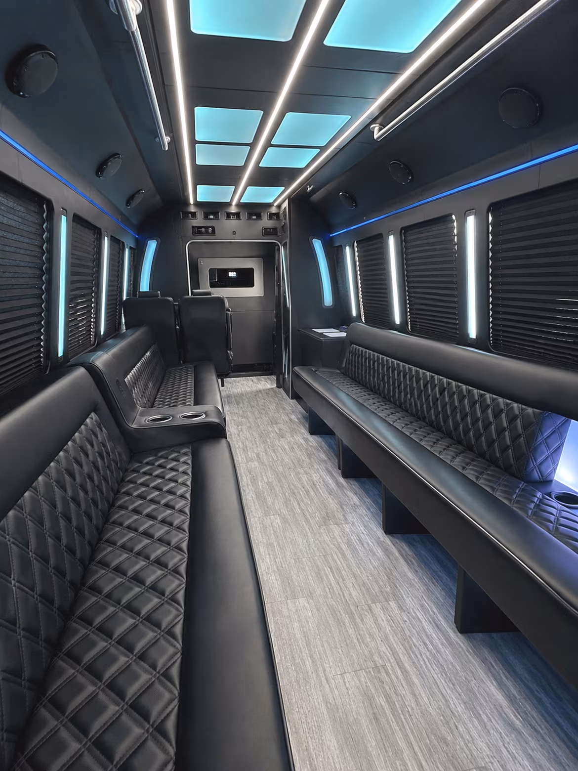 Boston Wedding Transportation party bus interior