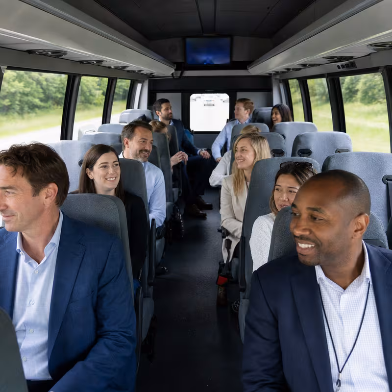 Black Mercedes Sprinter van staged for an Boston Corporate Transportation group
