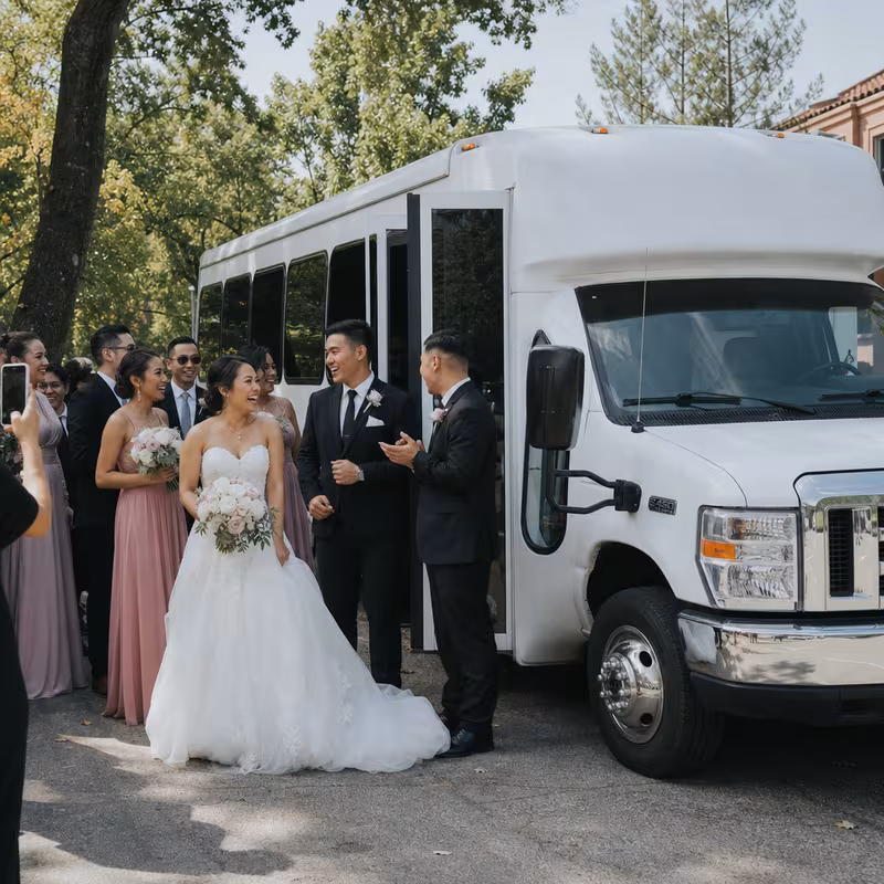 Boston Wedding Transportation fleet vehicle